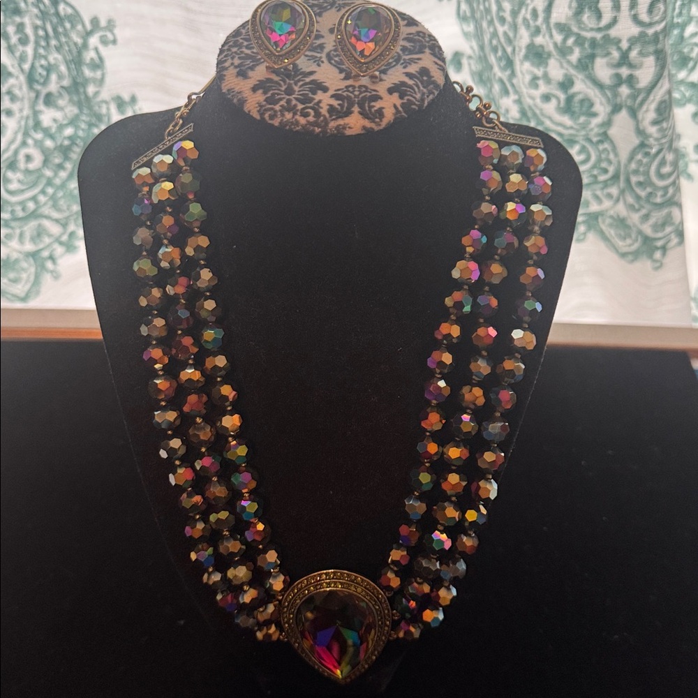 Heidi Daus Crystals Multicolor Statement Necklace… - image 5